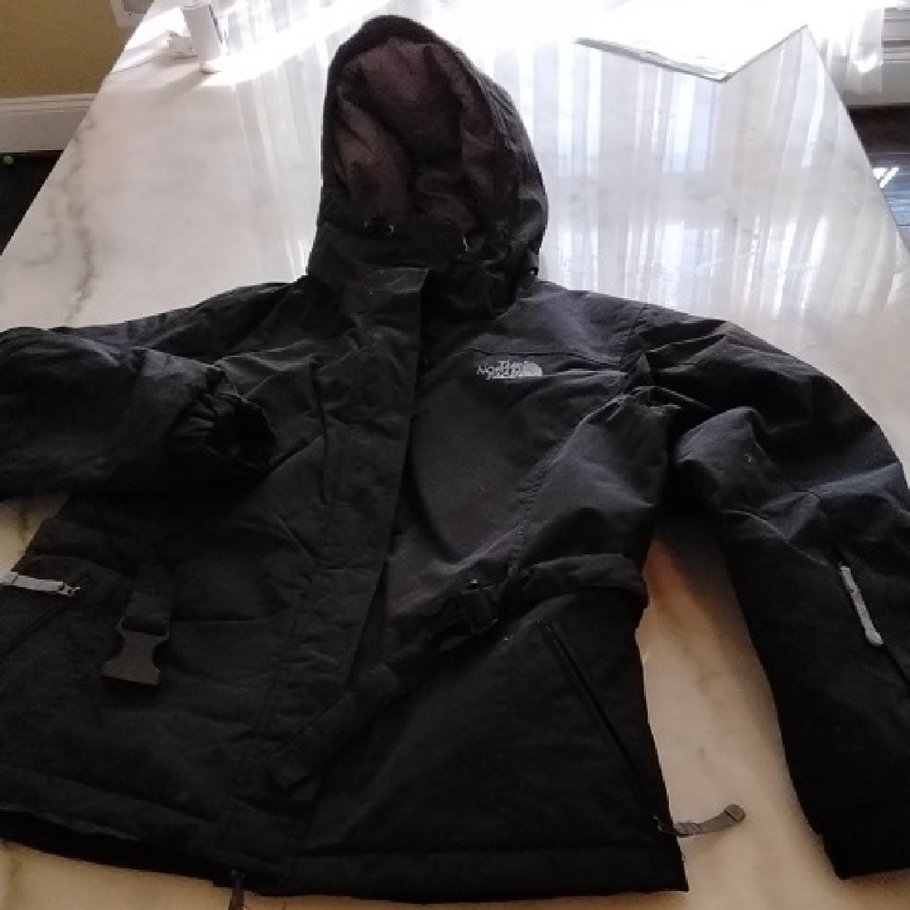 The North Face Womens Black Hooded Puffer Jacket